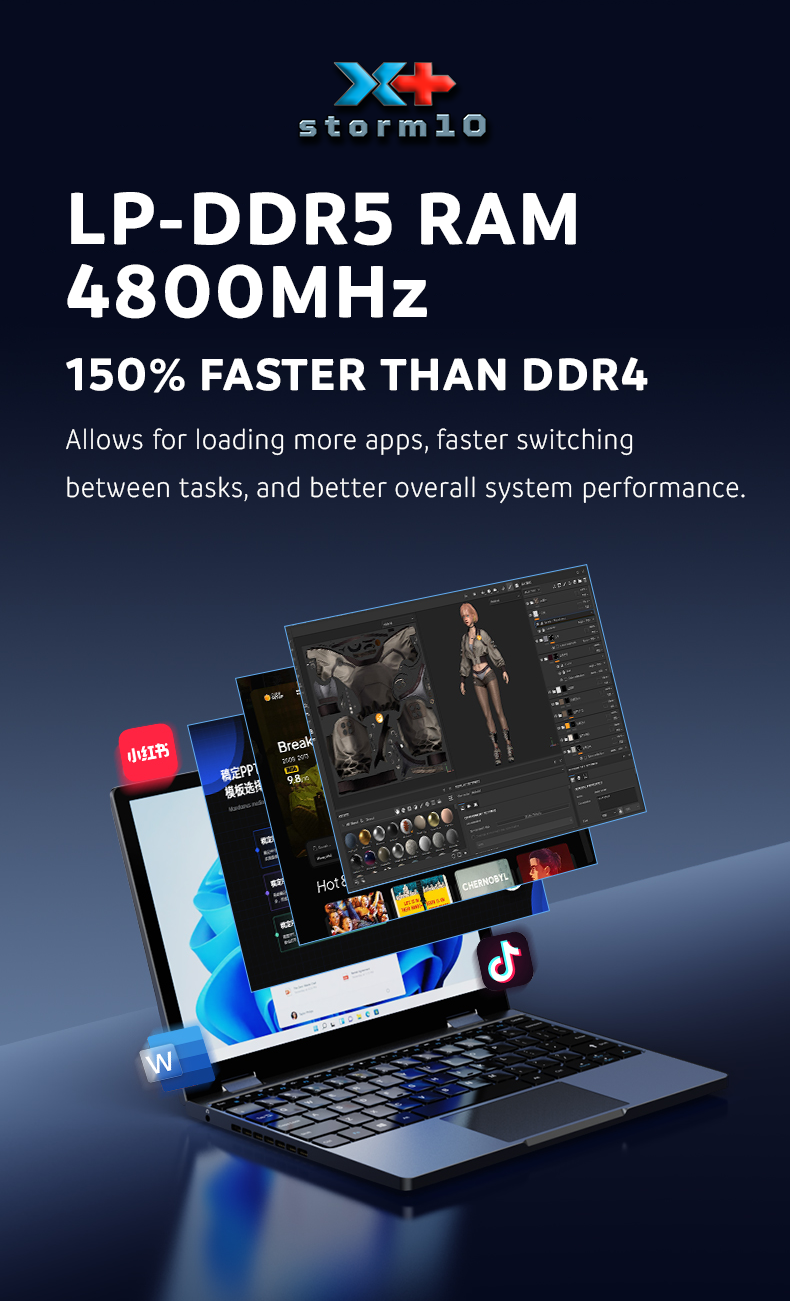 10-inch 2-in-1 Laptop - 10.5