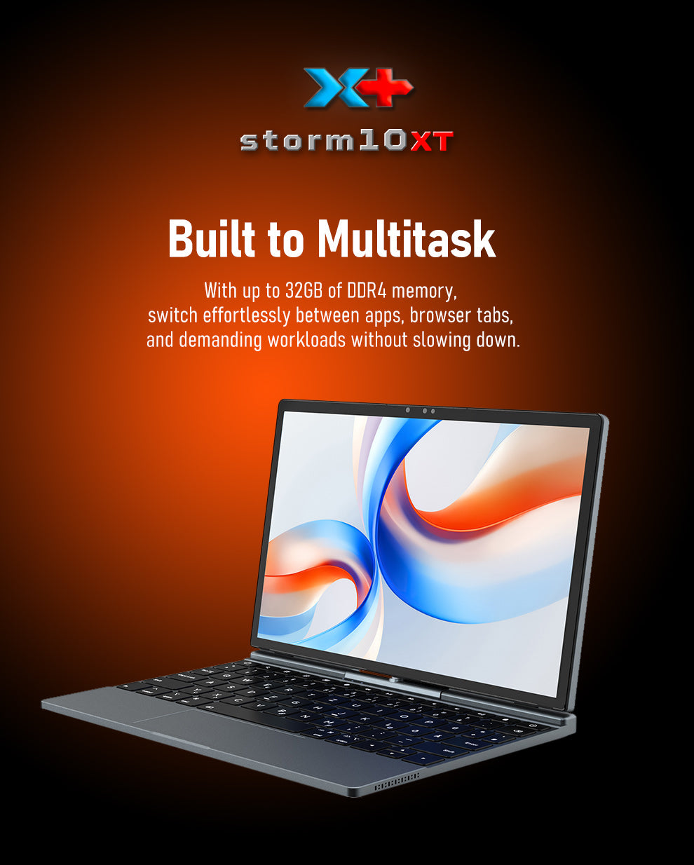 10.1" Laptop - 1215u 2n1 Swivel screen netbook -16GB + 512GB - Storm10XT-Twist