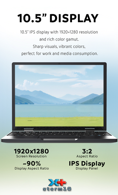 10" Intel N305 16GB DDR 2TB Netbook Tablet - Storm-10 - Sign-up