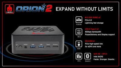 HX470 Mini PC - AMD RYZEN 9 AI HX-470 890m mini Desktop - ORION2-HX470