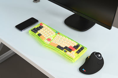 VickyBoard Split Keyboard – Neon Peach