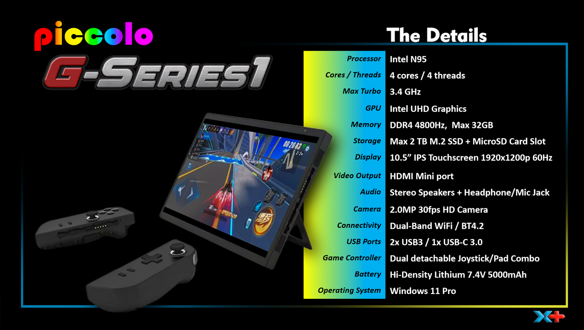 G-Series1 10.5" Handheld Tablet PC Gaming PC