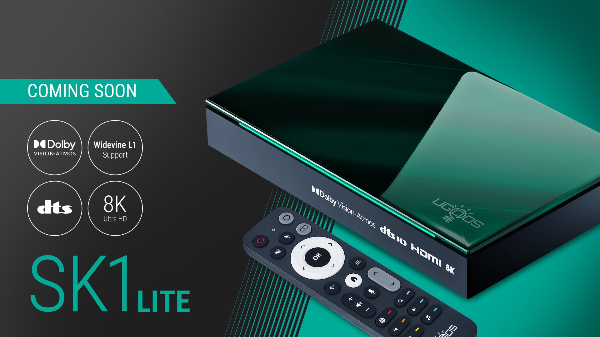 Ugoos SK1 LITE 8K ANDROID 11 TV Box Amlogic S928X-K LPDDR4 4GB RAM 