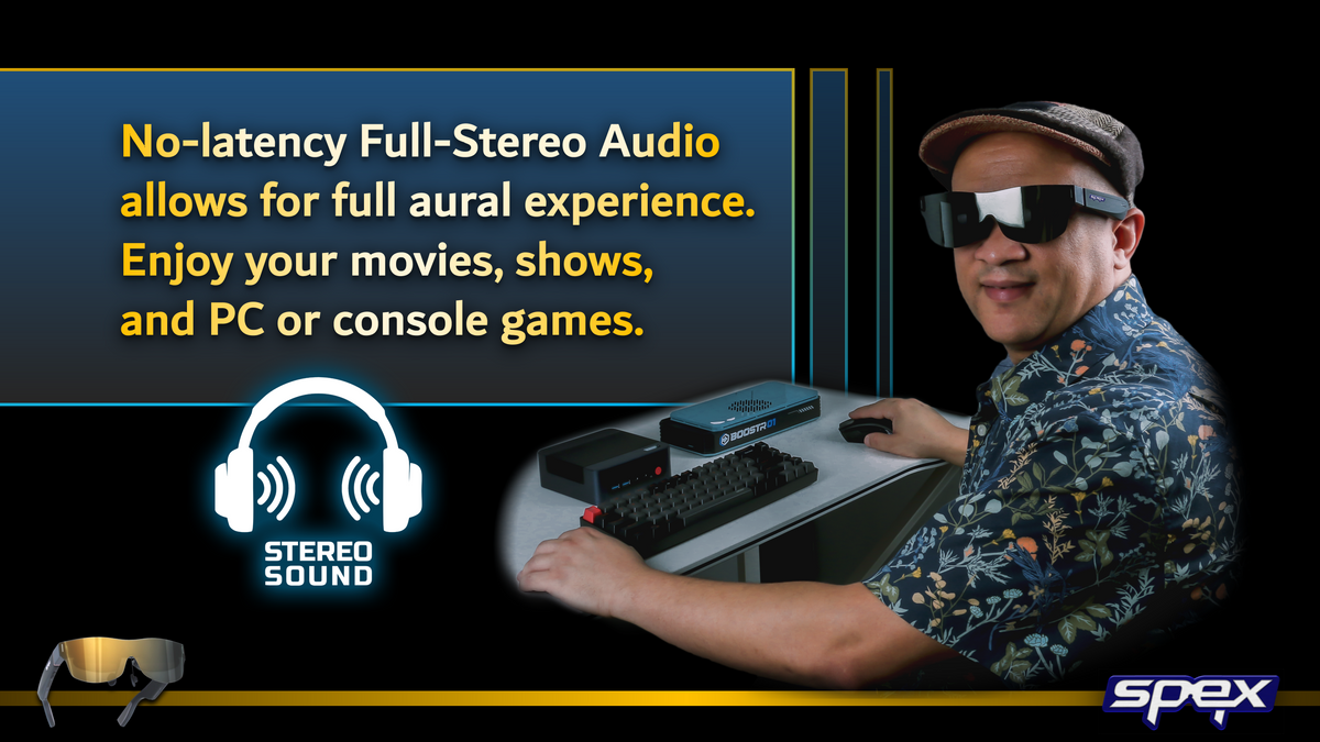 150-inch OLED XR SMART GLASSES - Extended Reality 150" Glasses - SPEX-XR