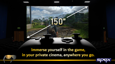 150-inch OLED XR SMART GLASSES - Extended Reality 150" Glasses - SPEX-XR