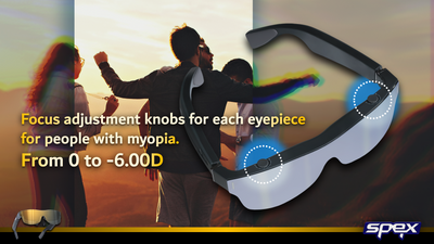 150-inch OLED XR SMART GLASSES - Extended Reality 150" Glasses - SPEX-XR