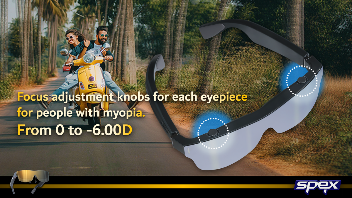 150-inch OLED XR SMART GLASSES - Extended Reality 150" Glasses - SPEX-XR