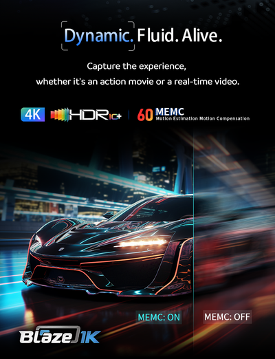 1000 Lumens 100-Inch Android Amlogic T982 Smart Projector - Blaze1K